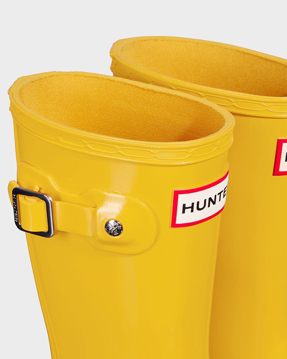 Kids Rain Boots - Hunter Original Little Gloss (98OPLUARD) - Yellow